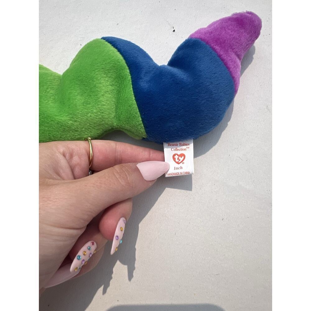 TY Beanie Baby Inch the Inchworm Toy - Picture 3 of 5